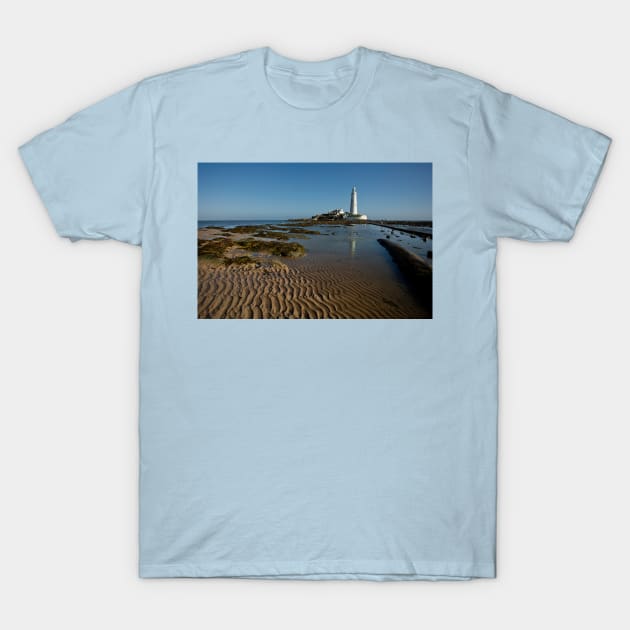 Ripples and Reflections at St Mary's Island T-Shirt by Violaman